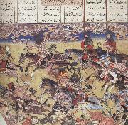 unknow artist The Hero Faramurz scatters the troops of the king of Kabul China oil painting reproduction
